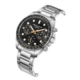 Lee Cooper Chronograph Silver Stainless Steel Strap Men's Watch LC08215.360