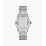 Fossil GMT Black Dial Silver Stainless Steel Strap Men Watch LE1156P