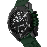 Caterpillar Barricade Green Silicone Strap Men's Watch LK.131.23.113