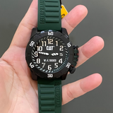 Caterpillar Barricade Green Silicone Strap Men's Watch LK.131.23.113