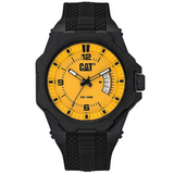 Caterpillar Yellow Octa Black Silicone Strap Men's Watch LM.121.21.731
