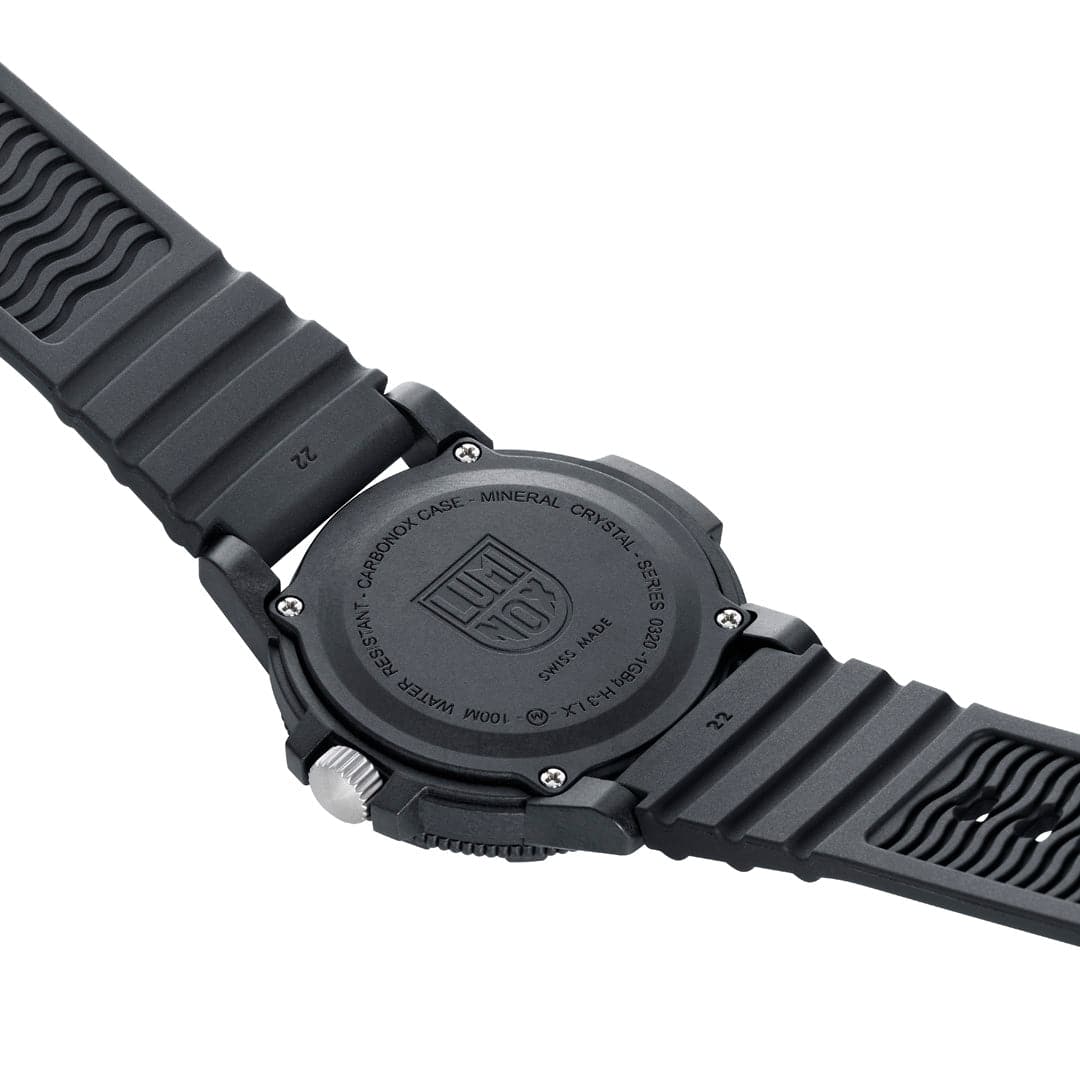 Luminox Leatherback Sea Turtle Giant Black Rubber Strap Men Watch LM03 H2 Hub