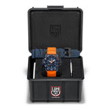 Luminox Navy Seal Analog Blue & Orange Strap Men's Watch LM3253.CB.NSF.SET
