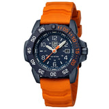 Luminox Navy Seal Analog Blue & Orange Strap Men's Watch LM3253.CB.NSF.SET