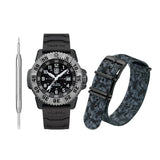 Luminox Mil Spec Inspired Black Nitrile Rubber Strap Men Watch LM3351.SET