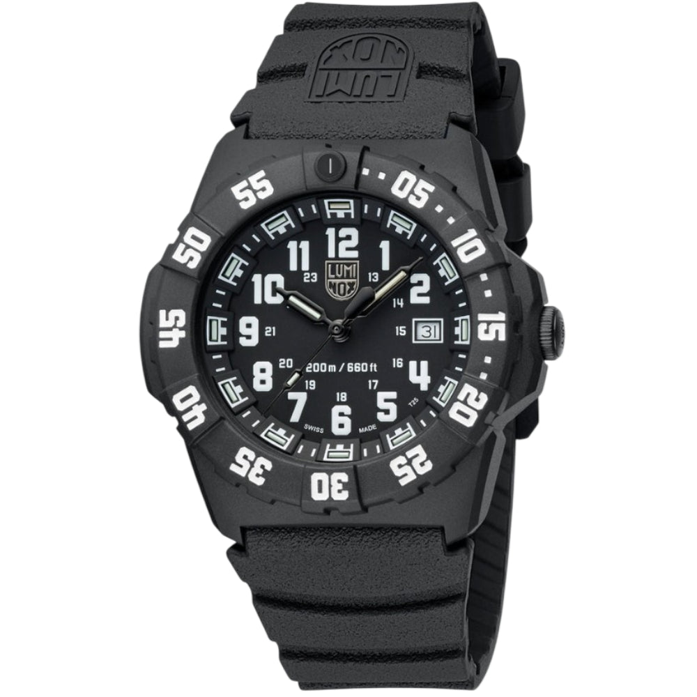 Luminox Navy Black NBR Rubber Strap Men's Watch - LM3551