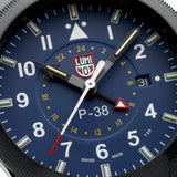 Luminox Air Pilot P-38 Lightning Black Genuine Leather Strap Men's Watch LM9523
