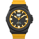 Caterpillar Consign Yellow Silicone Strap Men Watch LO.111.27.137