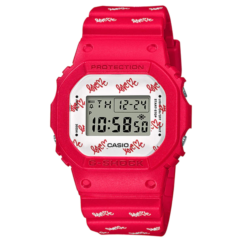 Casio Baby-G & G-Shock Digital Red Resin Strap Unisex Watch LOV-20B-4D-P