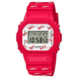 Casio Baby-G & G-Shock Digital Red Resin Strap Unisex Watch LOV-20B-4D-P
