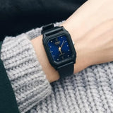 Casio General Blue Dial Black Resin Strap Unisex Watch LQ-142E-2ADF-P