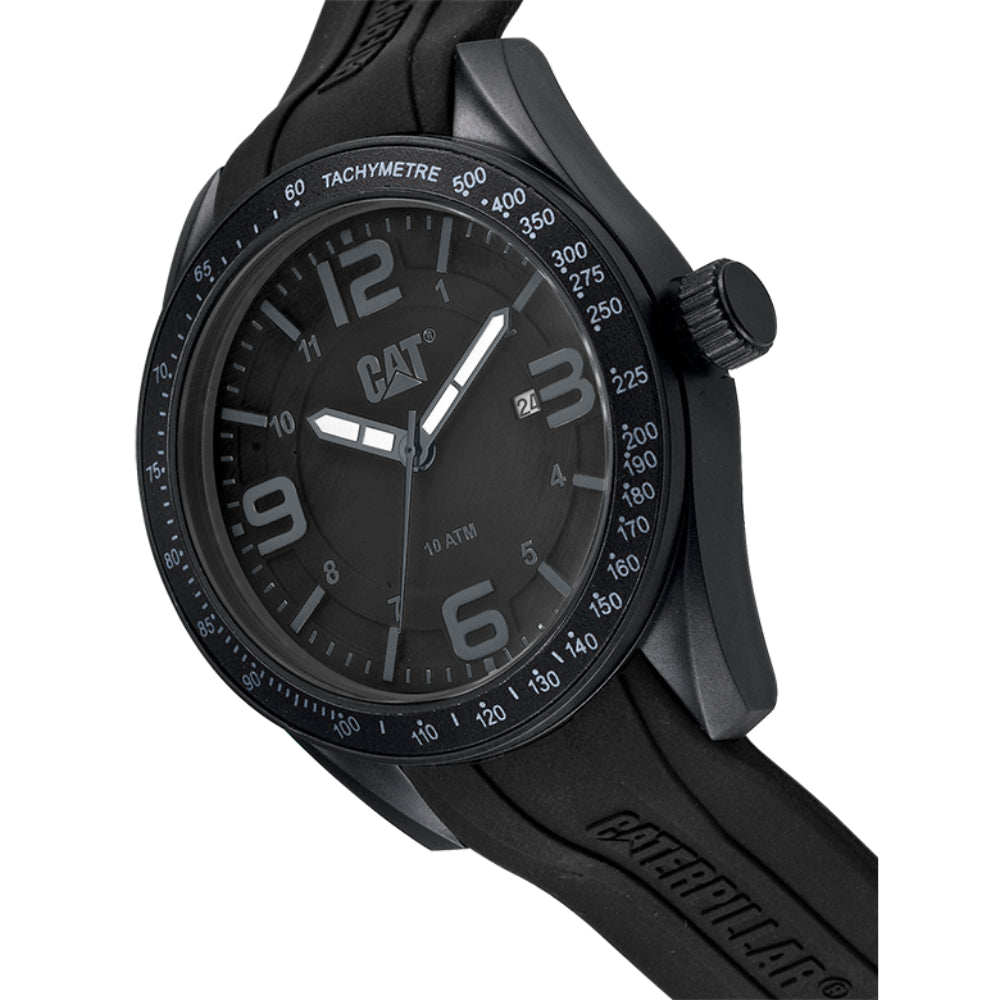 Caterpillar Oceania Black Silicone Strap Men's Watch LQ.161.21.135