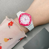 Casio General White Dial Resin Strap Women Watch LRW-200H-4BVDF-P