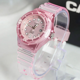 Casio General Pink Transparent Resin Strap Women Watch LRW-200HS-4EVDF-P