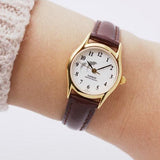 Casio General Quartz Brown Leather Strap Women's Watch LTP-1094Q-7B9RDF-P