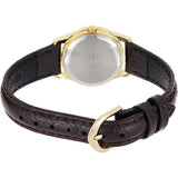 Casio General Gold Dial Brown Leather Strap Women Watch LTP-1094Q-9ARDF-P
