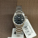 Casio General Black Dial Silver Stainless Steel Strap Men Watch LTP-1183A-1ADF-P