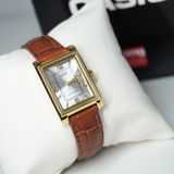 Casio General Analog Brown Leather Strap Women's Watch LTP-1234GLL-7ADF-P