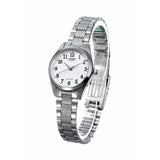 Casio General White Dial Stainless Steel Strap Women Watch LTP-1274D-7BDF-P