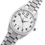 Casio General White Dial Stainless Steel Strap Women Watch LTP-1274D-7BDF-P