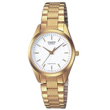 Casio Analog Quartz Gold Tone White Dial Women's Watch LTP-1274G-7ADF-P