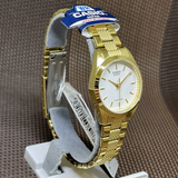 Casio Analog Quartz Gold Tone White Dial Women's Watch LTP-1274G-7ADF-P