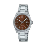 Casio General Analog Maroon Dial Stainless Steel Women's Watch LTP-1302DD-5AVDF-P