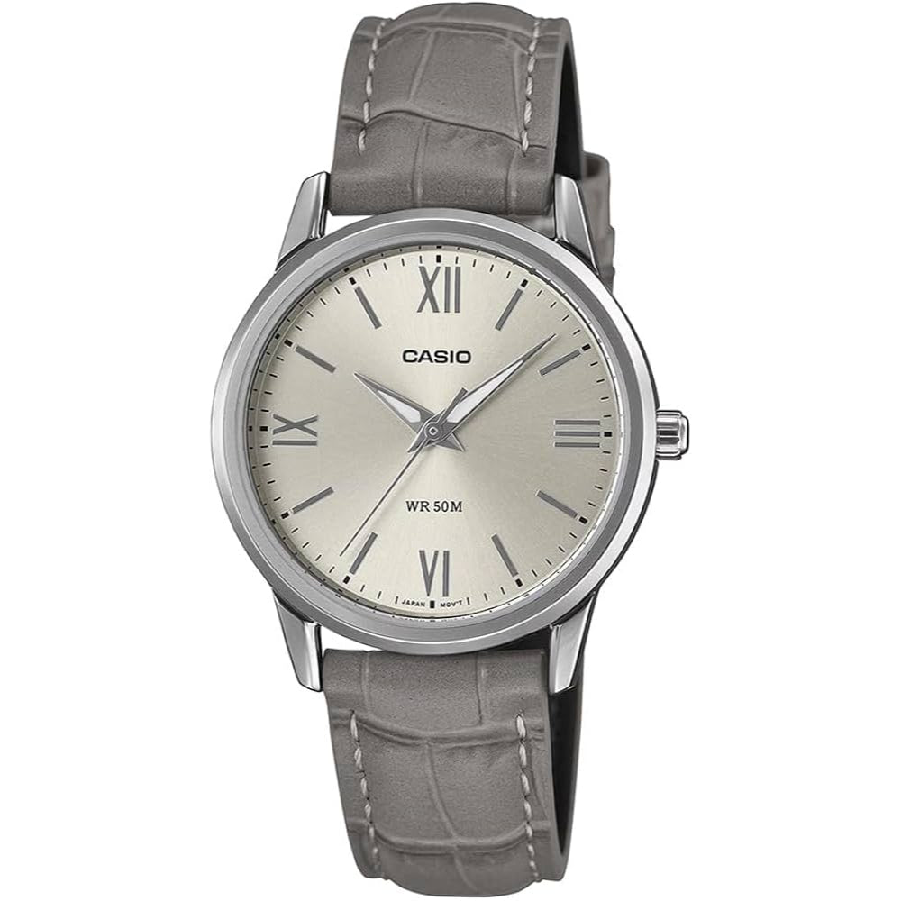 Casio General Brown Leather Strap Women Watch LTP-1303LL-7AVDF
