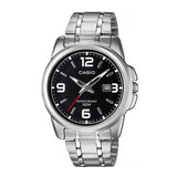 Casio General Black Dial Silver Stainless Steel Strap Women Watch LTP-1314D-1AVDF-P