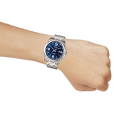 Casio General Blue Dial Silver Stainless Steel Strap Unisex Watch LTP-1314D-2AVDF
