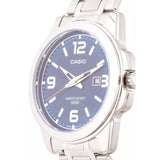 Casio General Blue Dial Silver Stainless Steel Strap Unisex Watch LTP-1314D-2AVDF