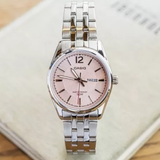 Casio Silver Stainless Steel Strap Watch for Women LTP-1335D-5AVDF-P