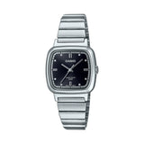 Casio General Black Dial Silver Stainless Steel Strap Unisex Watch LTP-B140D-1AVDF