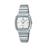 Casio General White Dial Silver Stainless Steel Strap Unisex Watch LTP-B140D-7AVDF