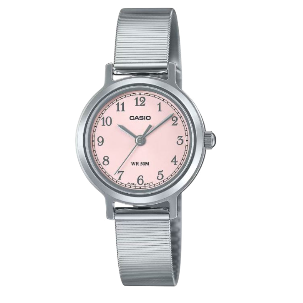 Casio General Silver Stainless Steel Mesh Strap Women Watch LTP-B170D Series