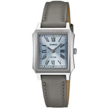 Casio Classic Grey Leather Strap Women's Watch LTP-B190L-2BVDF
