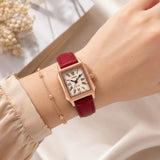 Casio Classic Analog Red Leather Strap Women's Watch LTP-B190RGL-4BVDF