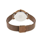 Casio Analog Rose Gold Stainless Steel Mesh Strap Women's Watch LTP-E157MR-9AVDF-P