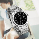 Casio General Black Dial Silver Stainless Steel Strap Unisex Watch LTP-V002D-1BUDF-P