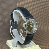 Casio General Silver Case Black Leather Strap Women's Watch LTP-V002L-1B3UDF-P