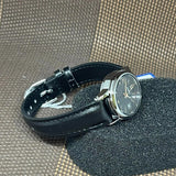 Casio General Silver Case Black Leather Strap Women's Watch LTP-V002L-1B3UDF-P
