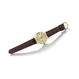 Casio General Gold Dial With Brown Leather Strap Unisex Watch LTP-V004GL-9AUDF