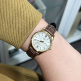 Casio General Brown Leather Strap Women's Watch LTP-V005GL-9BUDF