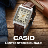 CASIO GENERAL LTP-V007L-9BUDF-P BROWN LEATHER UNISEX WATCH