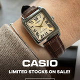 CASIO GENERAL LTP-V007L-9BUDF-P BROWN LEATHER UNISEX WATCH
