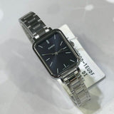 Casio General Black Dial Silver Stainless Steel Strap Women Watch LTP-V009D-1EUDF-P