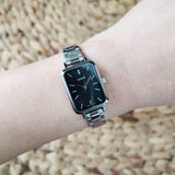 Casio General Black Dial Silver Stainless Steel Strap Women Watch LTP-V009D-1EUDF-P