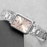 Casio General Pink Dial Silver Stainless Steel Strap Women Watch LTP-V009D-4EUDF-P