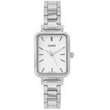 Casio General White Dial Silver Stainless Steel Strap Women Watch LTP-V009D-7EUDF-P