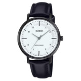 Casio General Black Leather Strap Women Watch LTP-VT03BL-7BDF